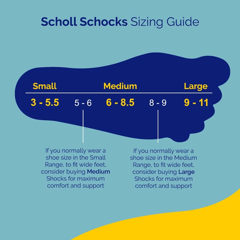 Scholl Schocks, 2-in-1 Active 3/4 Insoles ™ with Liner Socks,