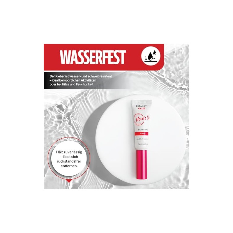 NOON'S UP Eyelash Glue (Black) - Extremely Strong Hold for
