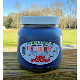NATURZ BEEZ RAW HONEY SWEET WILDFLOWER 3LB / 1.36kg / 48oz 100% PURE