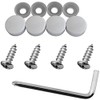 Stainless Steel License Plate Frame Self-Tapping Screws Fasteners ((4X) M5x16,