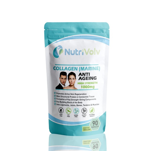 Nutrivolv Collagen Marine (1000mg) Supplement for Skin , Anti Ageing,
