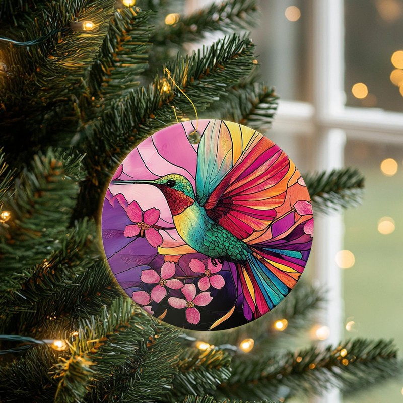 Retro Humming Bird Christmas Ornaments Gifts for Humming Bird Lovers,