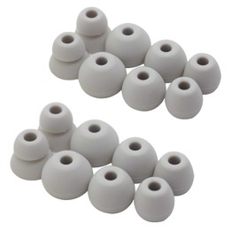 Miayaya Silicone Tips Replacement Earbuds Tips for Powerbeats Pro, Beats X, Beats Flex, Urbeats, BeatsTour Wireless Earphone Ear Tips Covers, S/M/L,8 Pairs, Gray