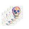 Coaster Skull Coasters Watercolour Art Gift Work Office Dining Tea coffee (4)