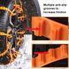 Sarini 10PCS Car Snow Chains Non-Slip Cable Tie, Reusable Anti