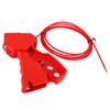 Adjustable Cable Lockout Industrial Valve Shutdown Tagout Stainless Steel Safety