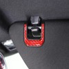Daeiclru Real Carbon Fiber Car Visor Makeup Mirror Panel Sticker