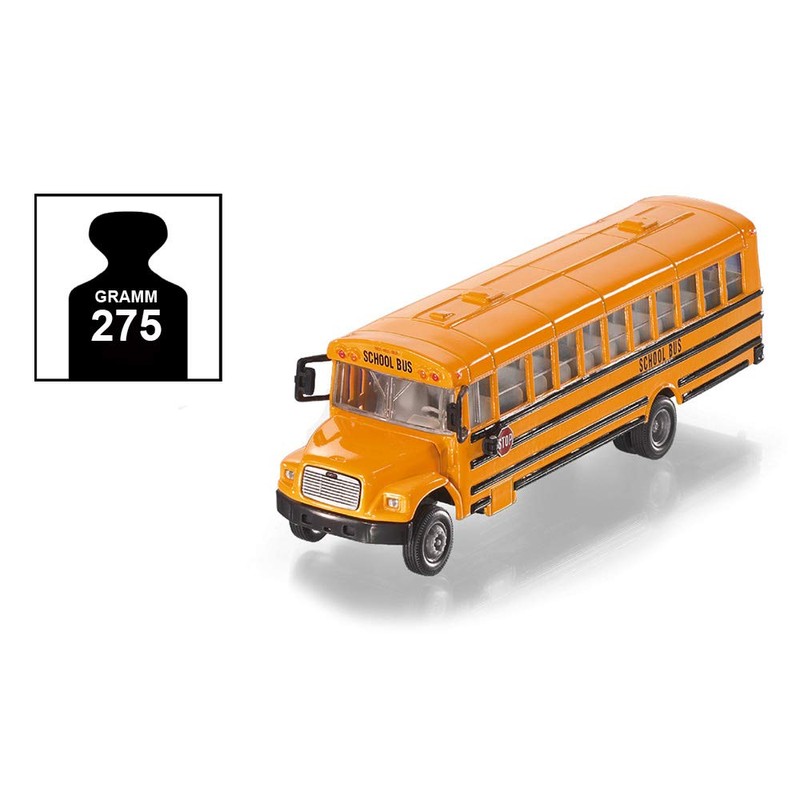 SIKU John Deere 6210R Model Tractor, US School Bus, As