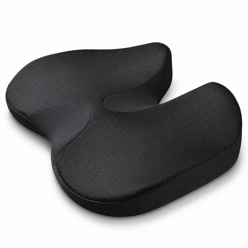 Memory Foam Seat Cushion for Chair Comfort – Non-Slip U-Shaped
