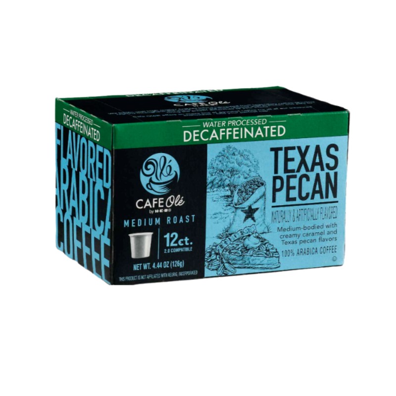 H‑E‑B CAFE Olé by H‑E‑B Medium Roast Decaf Texas Pecan