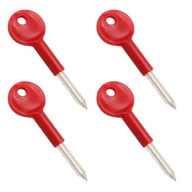 Wmzjnljy 4pcs Universal Security Rack Bolt Keys for Simple Doors Windows Iron Security Rack Bolt Key for Fire Door Pipe Well Door Rack Bolt(Z47-4)