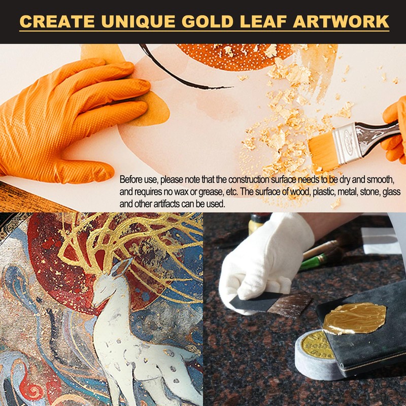 Wadities Gold Leaf Gilding Adhesive Set, 100ml Water Based Glue