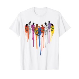 Women Heart Shape Watercolor Native American Heritage Month T-Shirt
