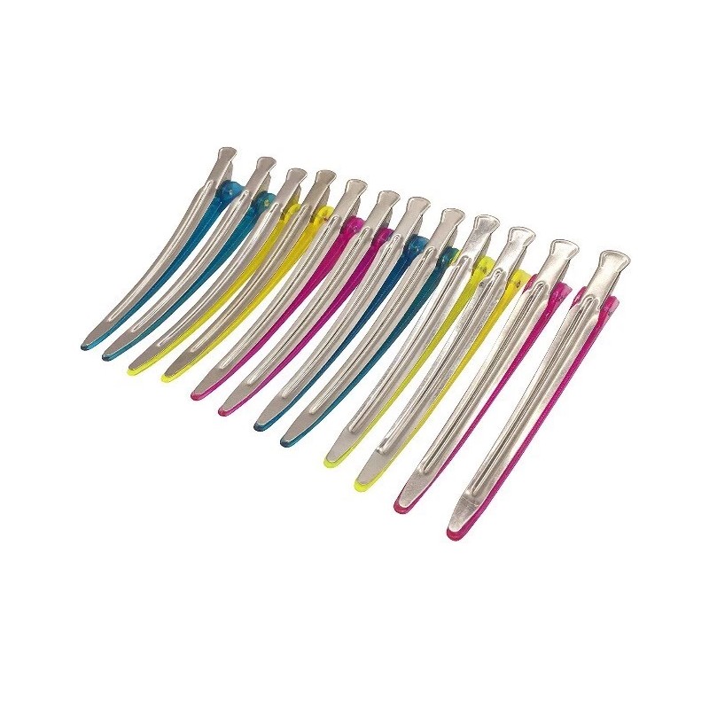Pinzas para el cabello de pico de pato con sección