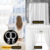 Plastic Rings with Folding Hooks, Plastic Curtain Rings for Universal
