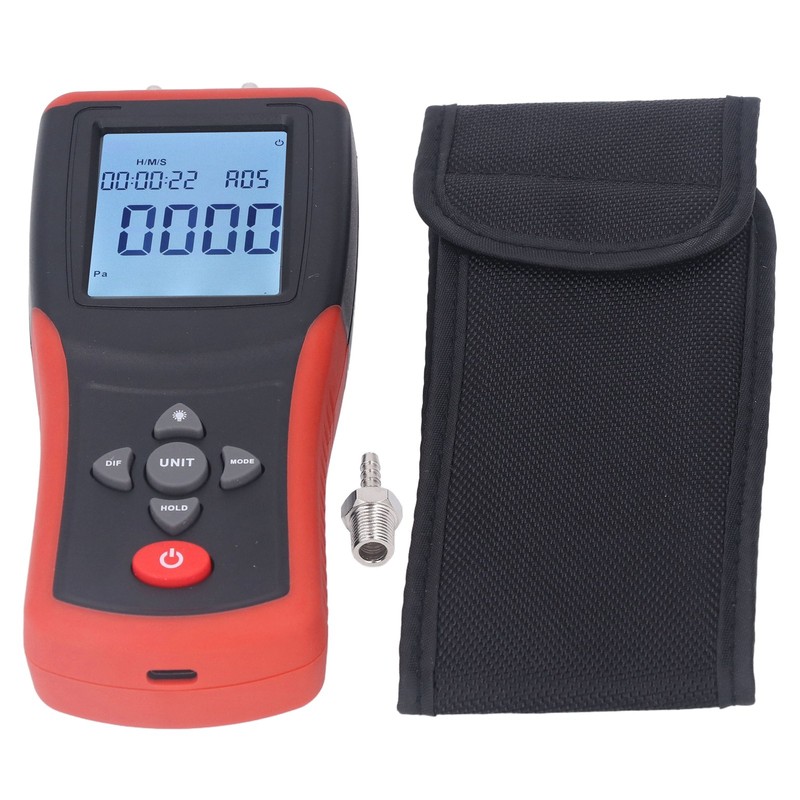Digital Manometer 12 Units Selectable Multi Function Digital Differential Pressure