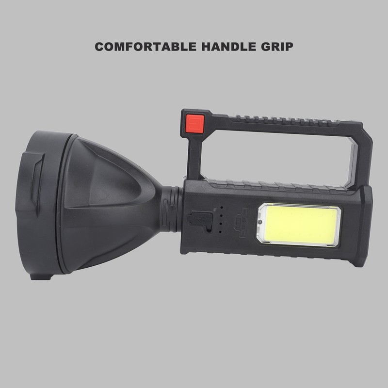 Handheld Spotlight Strong Light Waterproof Rechargeable Spotlight Flashlight LED Searchlight