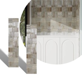 Stone 3D Wall Panels,2-Pack PU Wall Panels, 11.8"*59" Wall Paneling for Interior Wall Decor, Faux Stone Wall Panel for Accent Wall Decor, Sophisticated & Stylish 3D Wall Decor (Bright Silver)