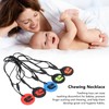 5pcs Kid Silicone Dinosaur Pattern Sensory Chewing Necklace Portable Baby