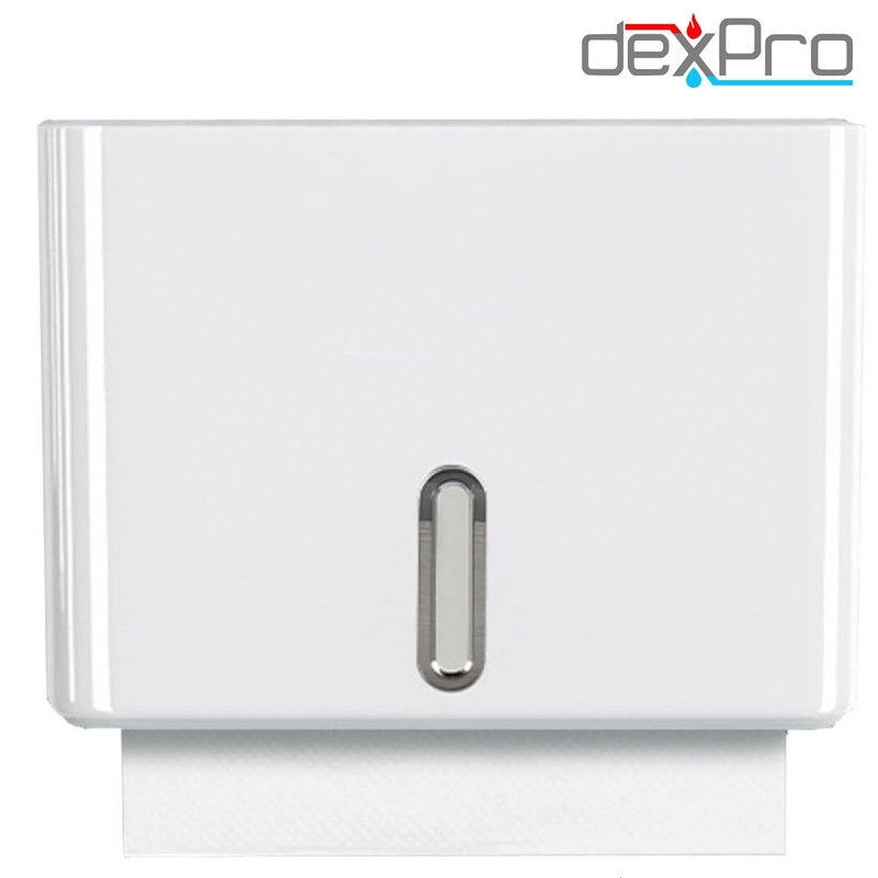 Dexpro Lockable Paper Towel Dispenser Holder C/Z Fold Wall Mounted