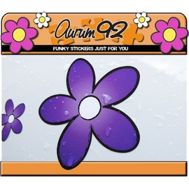Purple Daisy Car Stickers - Pack of 30