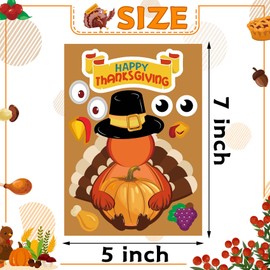 Thanksgiving Stickers for Kids - 30pcs Thanksgiving Stickers Turkey Stickers DIY Thanksgiving Stickers Thanksgiving Decorations Thanksgiving Stickers for Kids