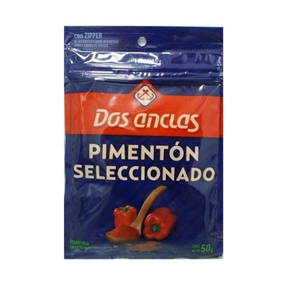 Dos Anclas Pimentón Seleccionado Powdered Paprika Spice, 50 g / 1.76 oz pouch (pack of 3)
