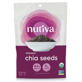 Nutiva Organic, Premium Chia Seeds, Black, 6 Ounce