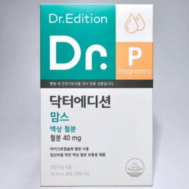 Doctor Edition Dr. Edition Mom's Liquid Iron Strawberry Flavored Nutritional Sticks 30 Packets / 닥터에디션 맘스 액상 철분 딸기맛 영양제 스틱 30포