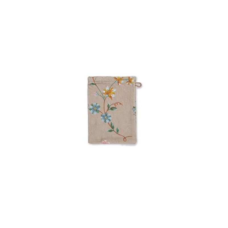 Pip Studio Les Fleurs Wash Mitt Khaki 16 x 22