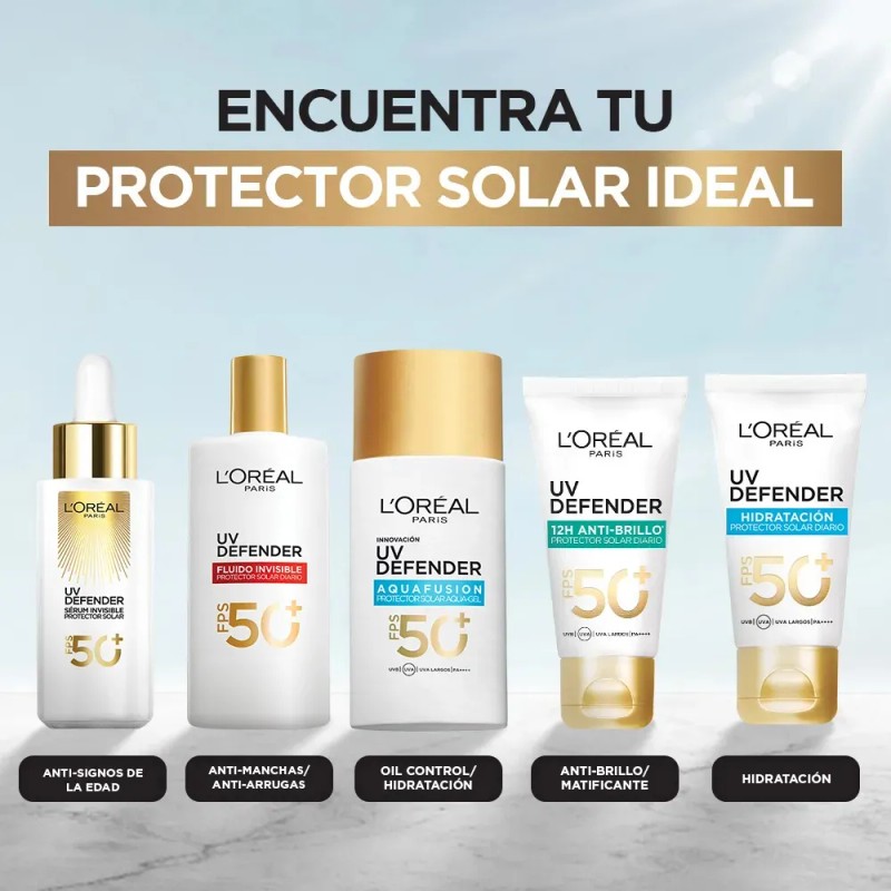 Oreal Paris Protector Solar Fluid Fps50 Defender 40ml