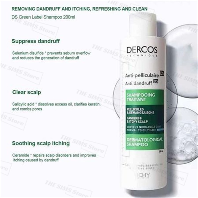 Vichy Dercos Shampoo 200ML, Vichy Dercos Aminexil, Anti Dandruff Hair