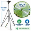 Heavy Duty Tripod Sprinkler with 100 Ft Spray Diameter, 48-72