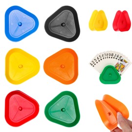 LUHOCIY Pack of 6 Children's Card Holders, Playing Cards, Playing Card Holder, Multi-Purpose Tool for Card Lovers of All Ages for Family Game Nights, Parties or Entertainment with Friends