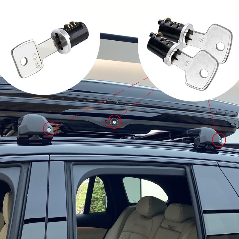 KeyPower 2 Pack Lock Cores for Yakima Car Rack System