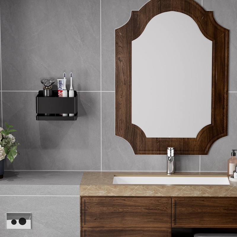 YESENT Aluminum Electric Toothbrush Holder - Bathroom Wall Mounted Toothbrush