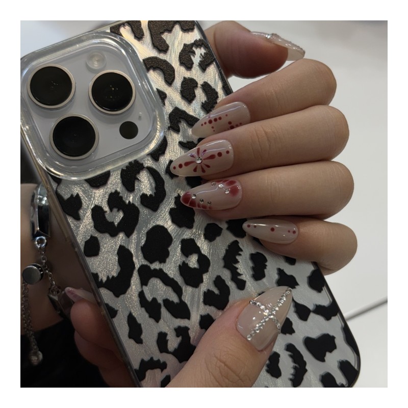 Ruby Hanabi Handmade Nail Tips - Long Nose Pin /