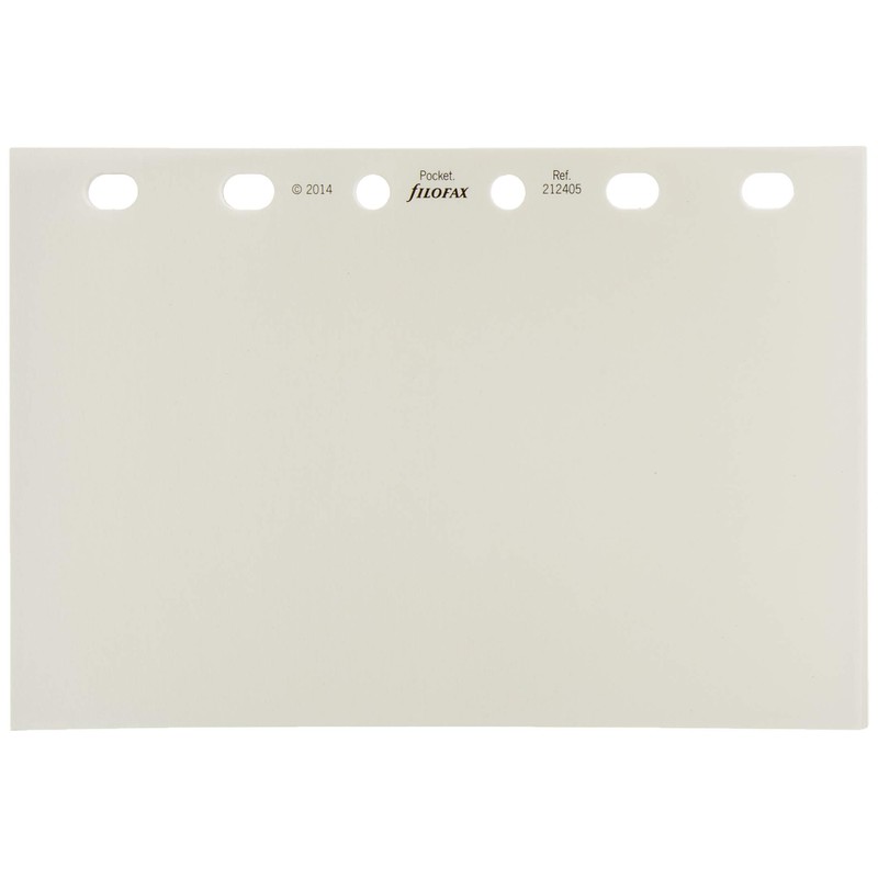 Filofax Pocket White Plain Notepaper