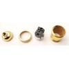 B&P Lamp® Heavy Turned Brass Keyless Sockets, Polished and Lacquered