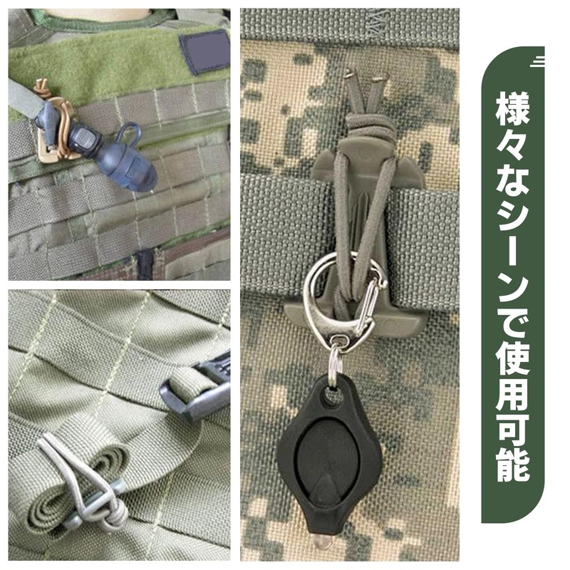 BaraRose Rucksack, String Bundling, Buckle Clip, For Outdoor Use, Backpack,