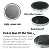 2PCS LED Cup Holder Lights for Car, Rechargeable 7 Color-Changing