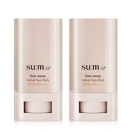 Breath 37 Su:37 degrees Sun Away Velvet Sun Stick 18g (2 pieces)/ No stickiness, uneven pore cover sun care / 숨37도 선 어웨이 벨벳 선스틱 18g (2개)/ 끈적임No 요철 모공 커버 선케어