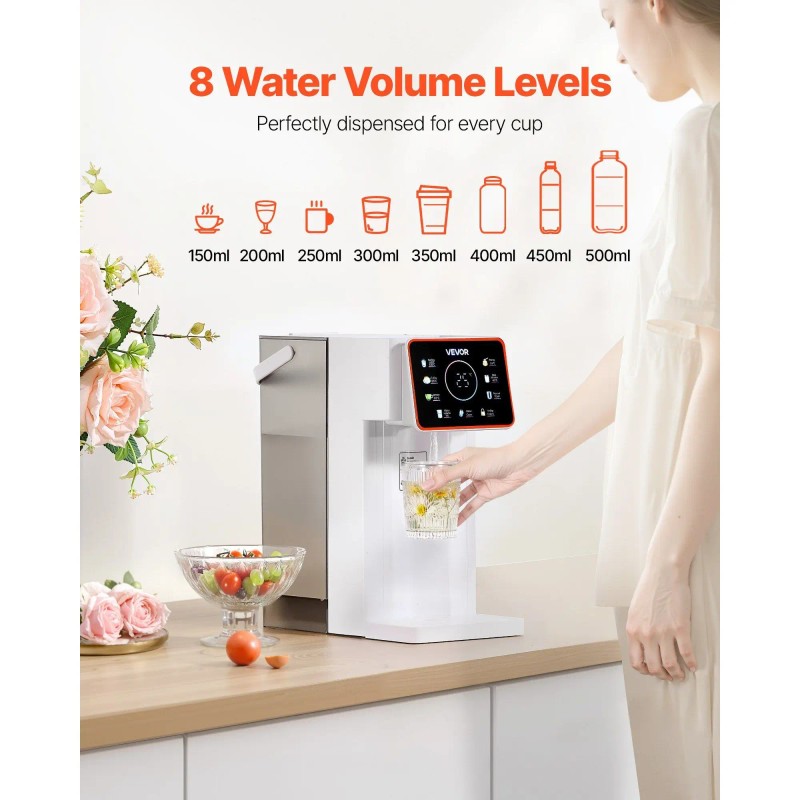 Smart Electric Plastic Instant Hot Water Dispenser 101oz Tank Countertop