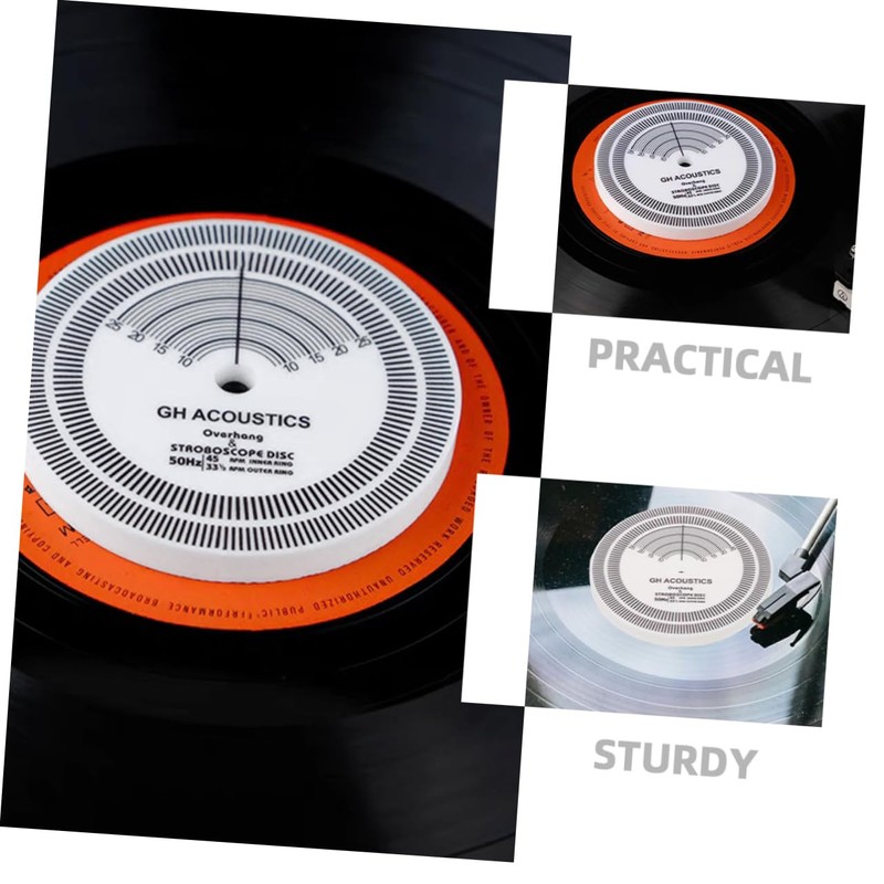 Kisangel Vinyl Record Player Calibration Tool Precision Speed for Turntable