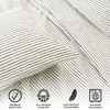 Great Bay Home 4-Piece Full Size Stripe Microfiber Sheet Set