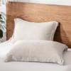 King Linens 100% French Linen Pillow Shams Pack of 2