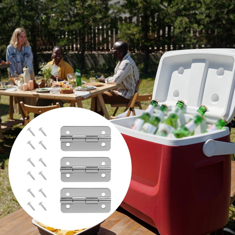Goktvai 3pcs Stainless Steel Cooler Hinges for Igloo Ice Chests,