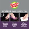 Scotch-Brite Glass Cooktop Pads, Scratch-Free & Non-Abrasive Scrubbers for Glass