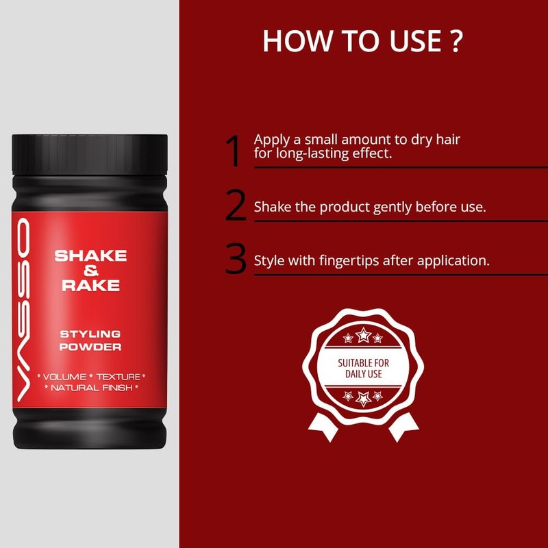 Vasso Hair Styling Powder with Maximum Volume & Control |