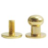 Bluemoona 50 Sets - Head Button 7mm 0.27 Brass Stud